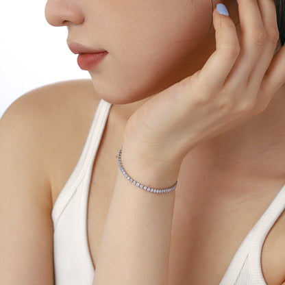[Amore Jewels]Dazzling Sparkling Round Cut Daily Bracelet