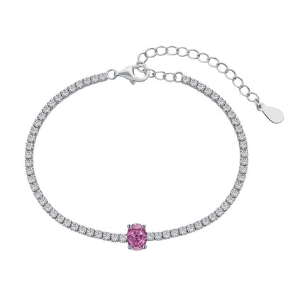[Amore Jewels]0.75 Carat Exquisite Oval Cut Daily Bracelet