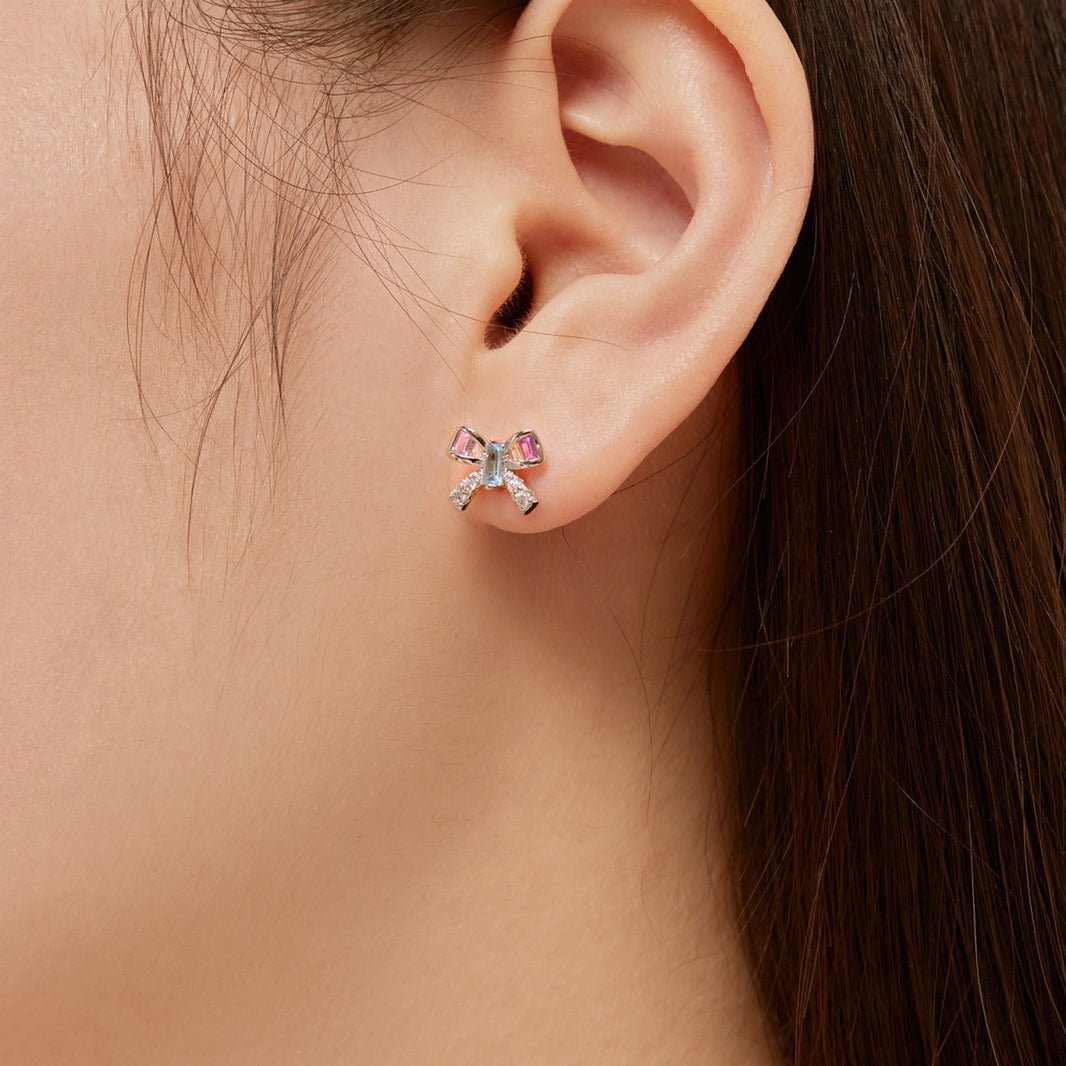 [Amore Jewels]Ornate Butterfly Shape Daily Earrings