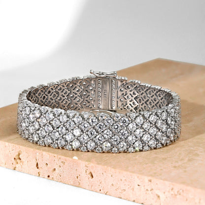 [Amore Jewels]Ornate Elegant Round Cut Party Bracelet