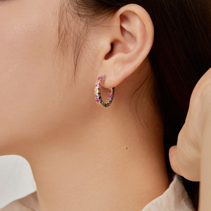 [Amore Jewels]Unique Round Cut Daily Earrings