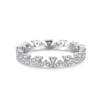 [Amore Jewels]Elegant Resplendent Round Shape Party Ring
