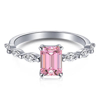 [Amore Jewels]1.0 Carat Dainty Resplendent Radiant Cut Daily Ring