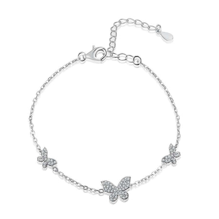 [Amore Jewels]Delicate Butterfly Pendant Bracelet