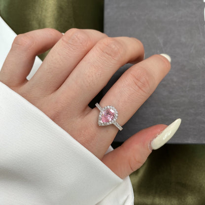 [Amore Jewels]1.0 Carat Luxurious Resplendent Water Drop Shape Wedding Ring
