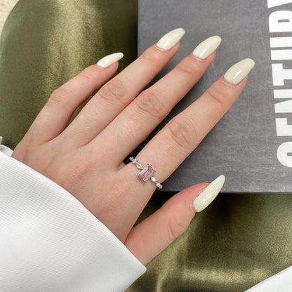 [Amore Jewels]1.0 Carat Dainty Resplendent Radiant Cut Daily Ring