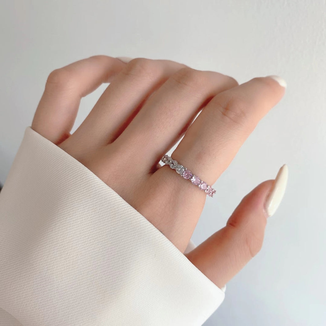 [Amore Jewels]Sparkling Round Cut Tennis Ring
