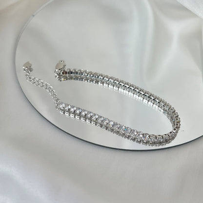 [Amore Jewels]Sparkling Round Cut Daily Bracelet