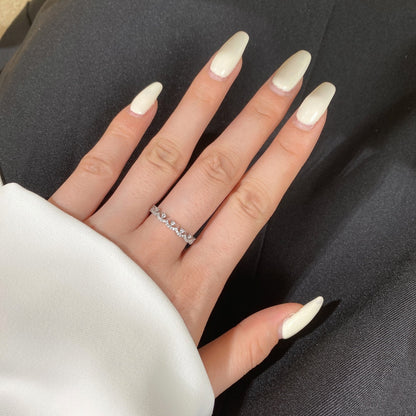 [Amore Jewels]Elegant Resplendent Round Shape Party Ring