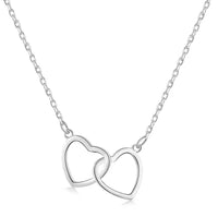 [Amore Jewels]Sterling Silver Love Double Ring Necklace