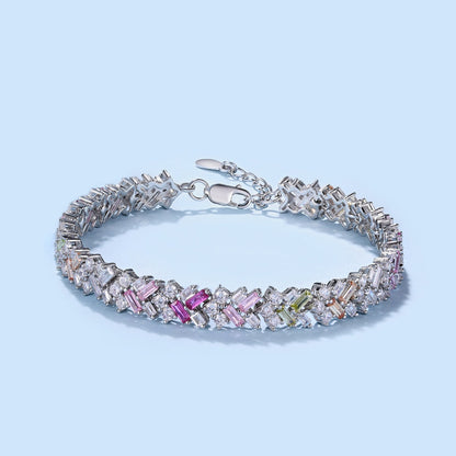 [Amore Jewels]Dazzling Unique Multi Shape Daily Bracelet