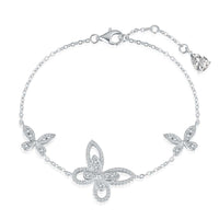 [Amore Jewels]Delicate Butterfly Pendant Bracelet