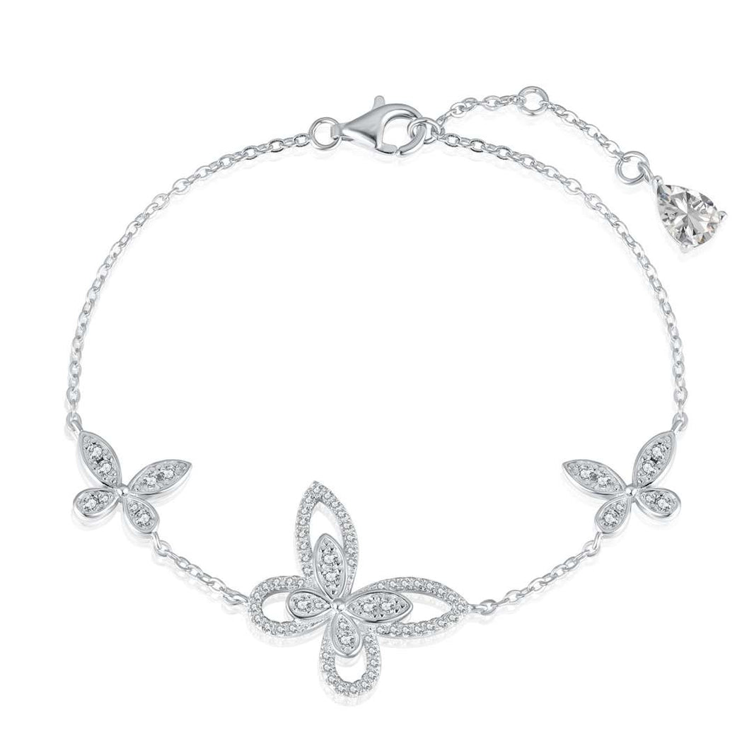 [Amore Jewels]Delicate Butterfly Pendant Bracelet