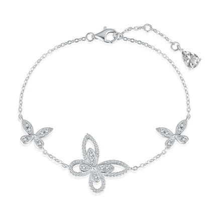 [Amore Jewels]Delicate Butterfly Pendant Bracelet