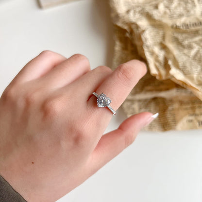 [Amore Jewels]2.0 Carat Dazzling Lustrous Heart Cut Lover Ring