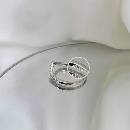 [Amore Jewels]Elaborate Tennis Band Ring