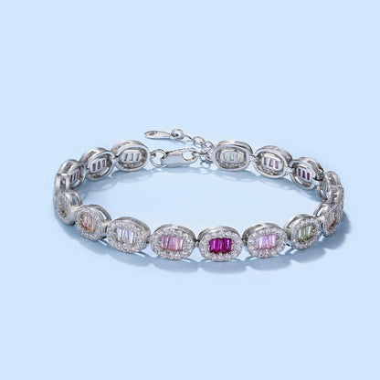 [Amore Jewels]Exquisite Ornate Emerald Cut Daily Bracelet