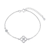 [Amore Jewels]Delicate Four Leaf Clover Bracelet