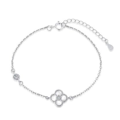 [Amore Jewels]Delicate Four Leaf Clover Bracelet