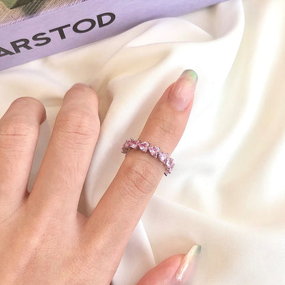 [Amore Jewels]0.25 Carat Radiant Romance Heart Cut Lover Ring