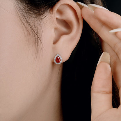 [Amore Jewels]Luxurious Water Drop Shape Earrings