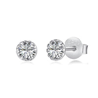 [Amore Jewels]Sparkling Colorful Round Shape Earrings