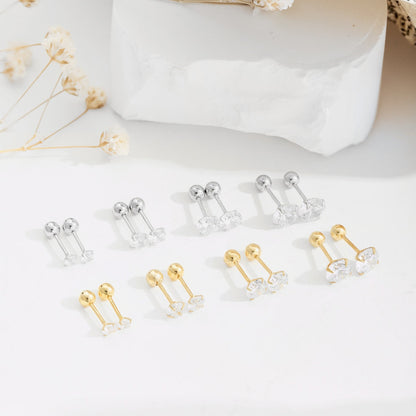 [Amore Jewels]Unique U-Shaped Ear Bone Earrings