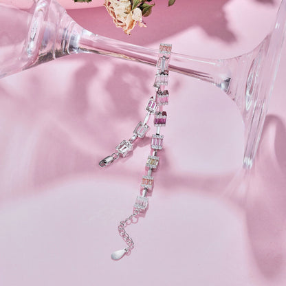 [Amore Jewels]Dainty Charming Emerald Cut Daily Bracelet