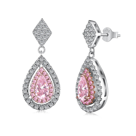 [Amore Jewels]Ornate Delicate Water Drop Shape Banquet Earrings