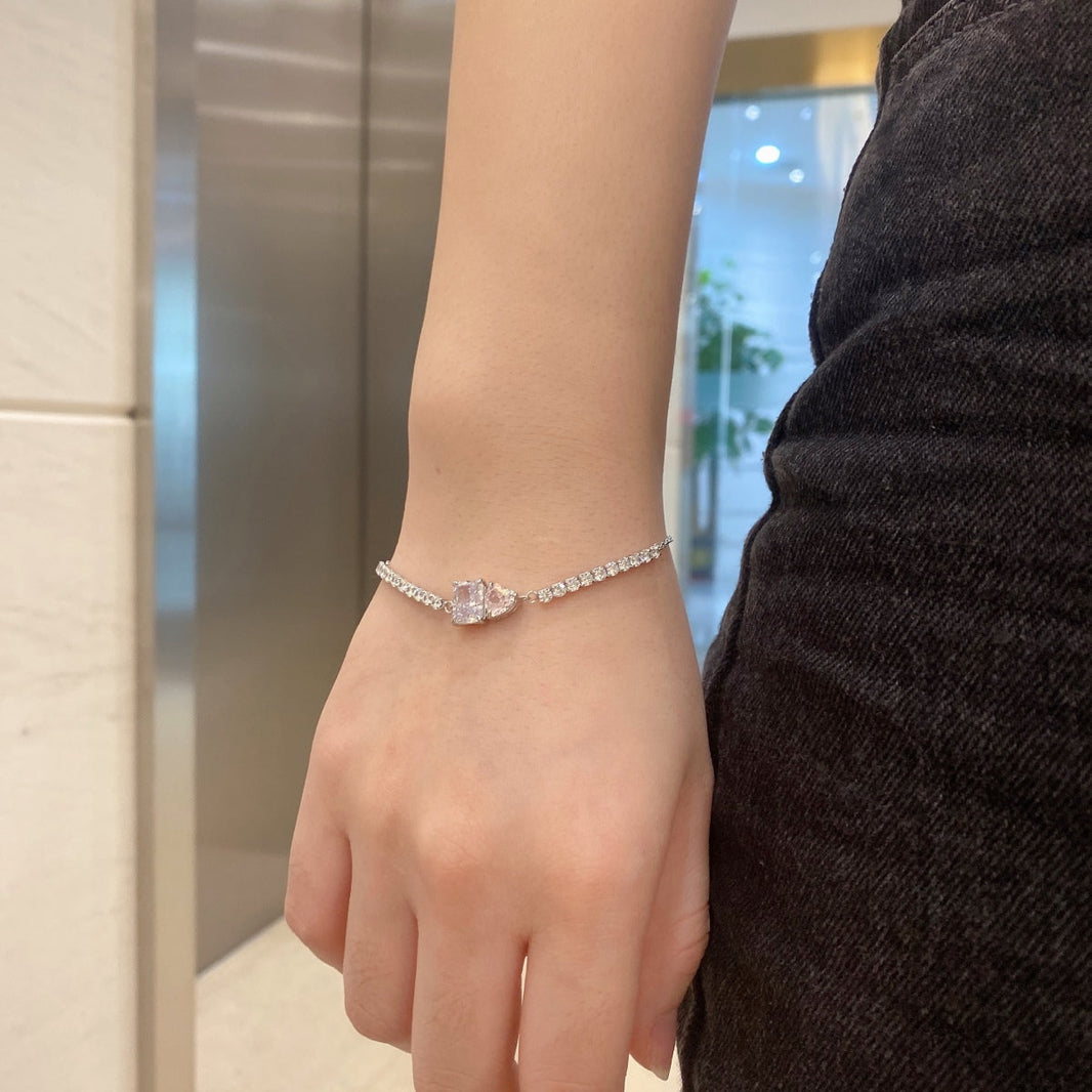 [Amore Jewels]Dazzling Unique Multi Shape Lover Bracelet