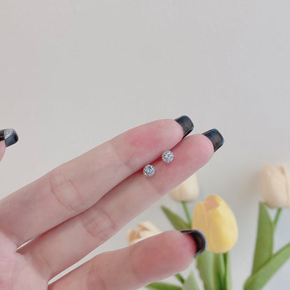 [Amore Jewels]Sparkling Colorful Round Shape Earrings