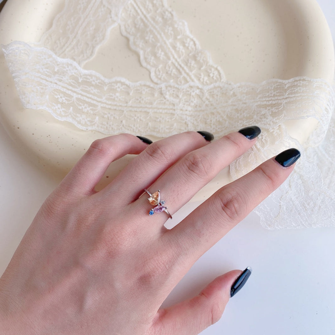 [Amore Jewels]Radiant Colorful Multi Cut Daily Ring