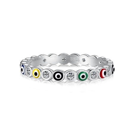 [Amore Jewels]Sparkling Vibrant Round Shape Daily Ring