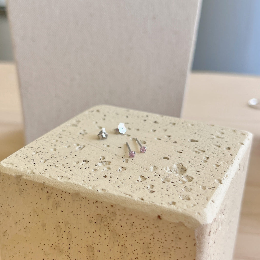 [Amore Jewels]Delicate Solitaire Earrings