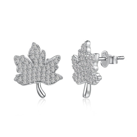 [Amore Jewels]Exquisite Maple Leaf Design Earrings