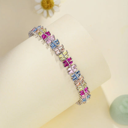 [Amore Jewels]Sparkling Exquisite Multi Cut Party Bracelet