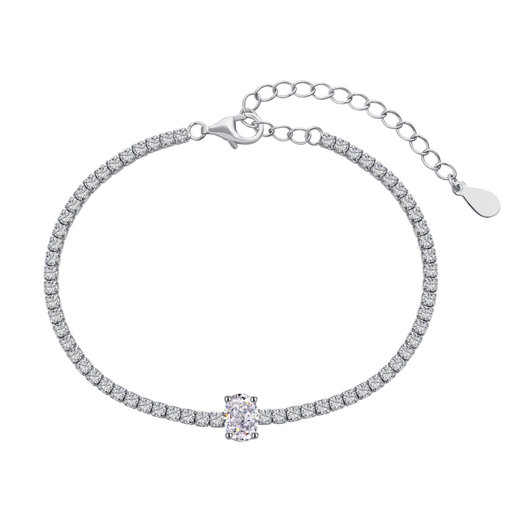 [Amore Jewels]0.75 Carat Exquisite Oval Cut Daily Bracelet