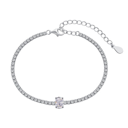 [Amore Jewels]0.75 Carat Exquisite Oval Cut Daily Bracelet