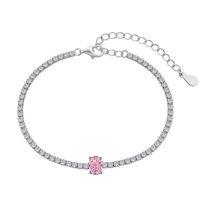 [Amore Jewels]0.75 Carat Exquisite Oval Cut Daily Bracelet