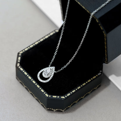 [Amore Jewels]Sparkling Pear Cut Necklace
