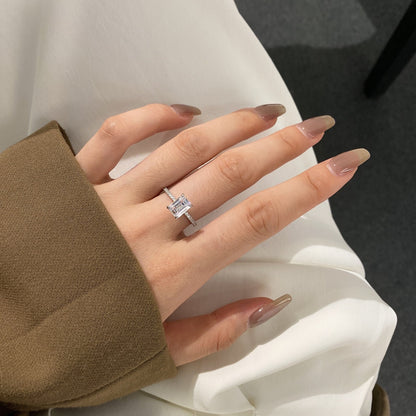 [Amore Jewels]2.0 Carat Scintillating Ornate Radiant Cut Party Ring