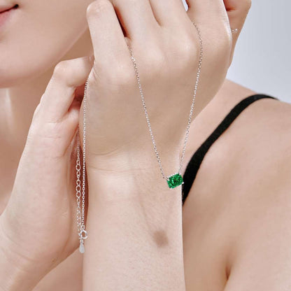 [Amore Jewels]Luxurious Square Shape Colorful Necalack