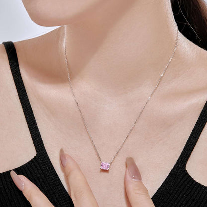 [Amore Jewels]Luxurious Square Shape Colorful Necalack