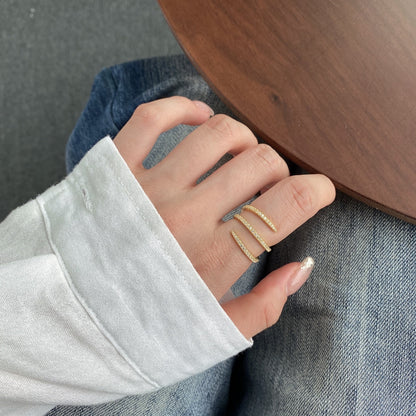 [Amore Jewels]Unique Vibrant Entangle Daily Ring