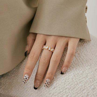 [Amore Jewels]Delicate Multi Cut Ring