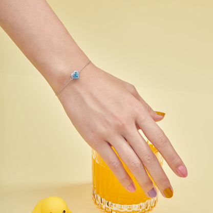 [Amore Jewels]Sparkling Romantic Heart Shape Lover Bracelet