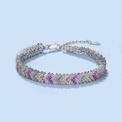 [Amore Jewels]Ornate Sparkling Round Cut Party Bracelet