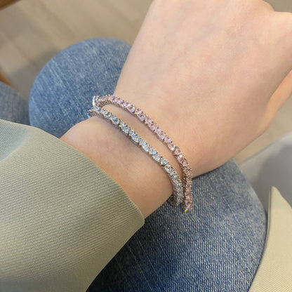 [Amore Jewels]Dazzling Romantic Heart Shape Lover Bracelet