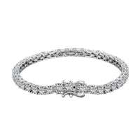 [Amore Jewels]Luxurious Ornate Round Cut Tennis Bracelet