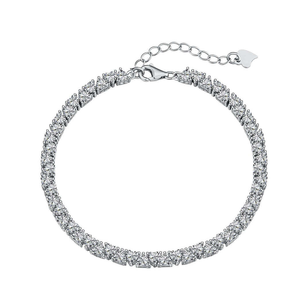 [Amore Jewels]Dazzling Romantic Heart Shape Lover Bracelet